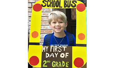 School Bus Picture Frame Keepsake